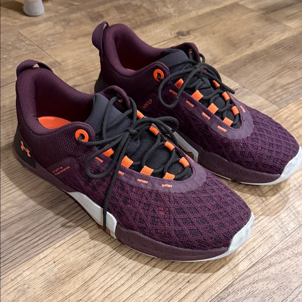 Under Armour Burgundy and Brown Sneakers